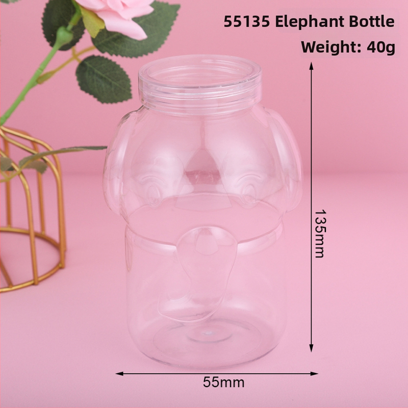 Prozirna PET boca za želje s drvenim čepom – DIY boca u obliku zvjezdice, konzerva pakiranje, varijante Robot, Slon, Baby Medvjed, Artikl 12/12/1, Podrijetlo Yiwu, Kina