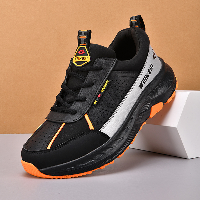 Niske planinarske tenisice za vanjsku upotrebu s antislip gumom, gornji dio od sintetičke kože, mrežasti unutrašnji dio, prednje vezivanje, pogodne za sve sezone