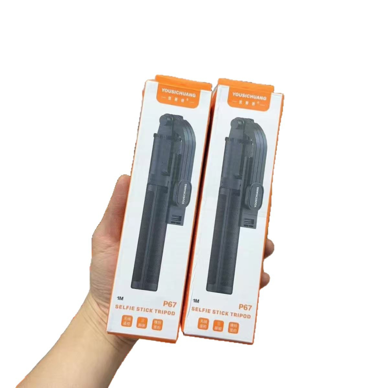 P67 Bluetooth Selfie Tyč s All-in-One Stojanom na Podlahe Tripod, ABS + Nehrdzavejúca Oceľ, Rozšíriteľný, Prenosný, Diaľkové Ovládanie