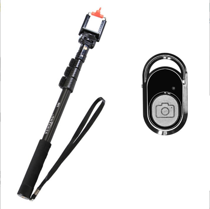 Yunteng 188 Prijenosni selfie stativ sa jednim nogom, Bluetooth daljinski upravljač, aluminijska legura