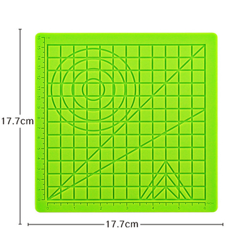 Mu Zi Silikonska Pravokutna 3D Podloga S Mjerenjem Za Djecu – DIY Podloga Za Crtanje