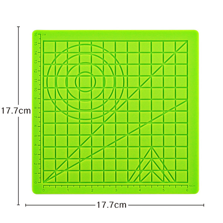Mu Zi Silikonska Pravokutna 3D Podloga S Mjerenjem Za Djecu – DIY Podloga Za Crtanje