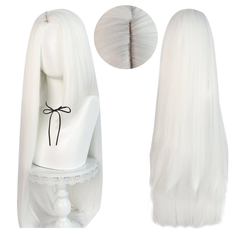 COS paróka Vicky cosplayhoz, hosszú egyenes haj, hőálló rostok, modell DM5834, rajzfilmszerű szerepjátékhoz