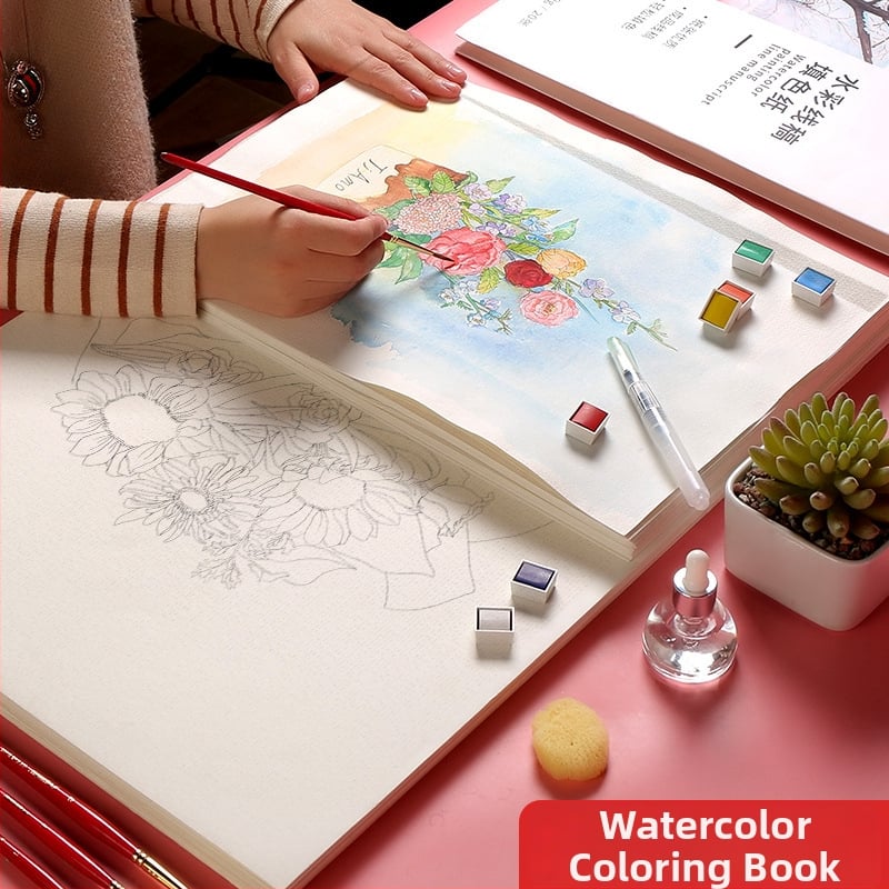 Акварелна линия за оцветяване — книга за рисуване Boglino, Материал: Друг, Внос: Не, IP лиценз: Не