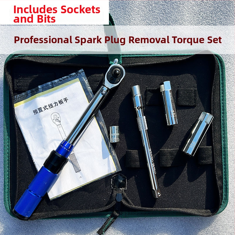 Set mjernih ključeva za moment s unaprijed postavljenom regulacijom, visoka preciznost; materijal: krom-vanadijska čelična legura; za popravke strojeva