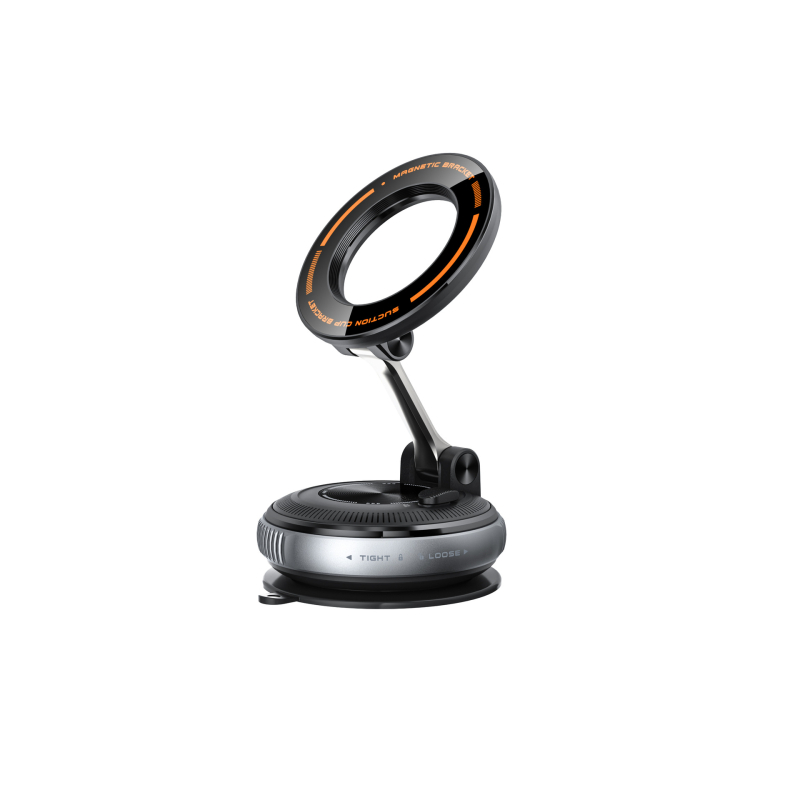 Държач за телефон за кола с вакуумна чашка, 360° въртене, универсален за предното стъкло (Монтаж: вакуумна чашка; Въртене: 360°; Повърхност: предно стъкло)