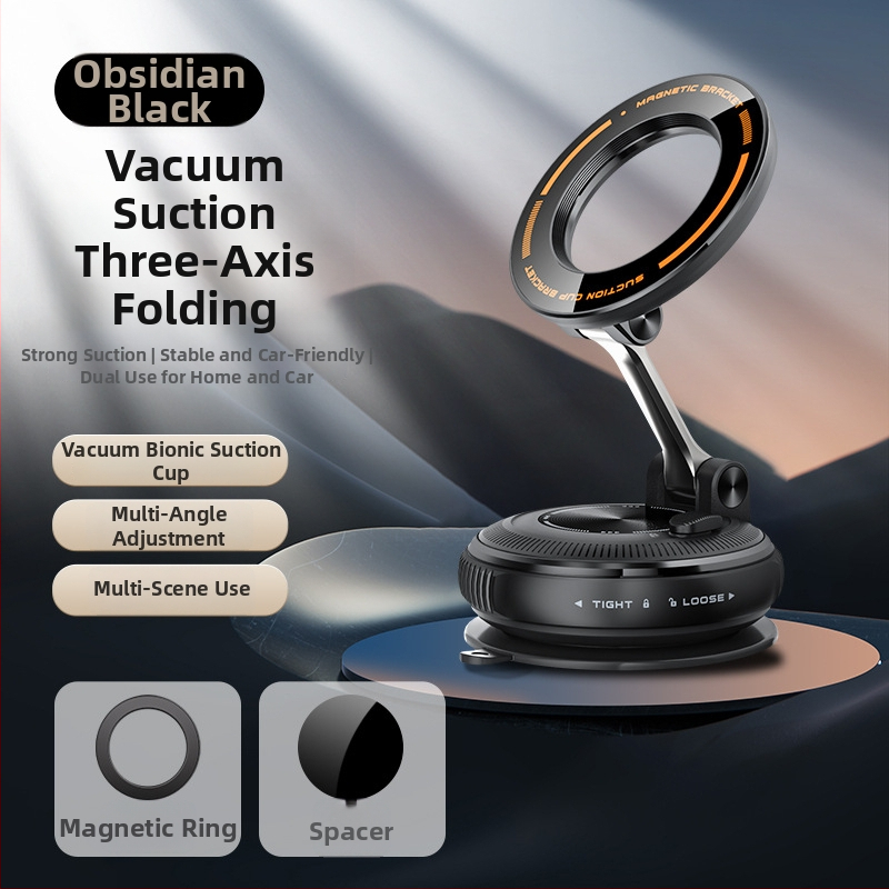 Държач за телефон за кола с вакуумна чашка, 360° въртене, универсален за предното стъкло (Монтаж: вакуумна чашка; Въртене: 360°; Повърхност: предно стъкло)