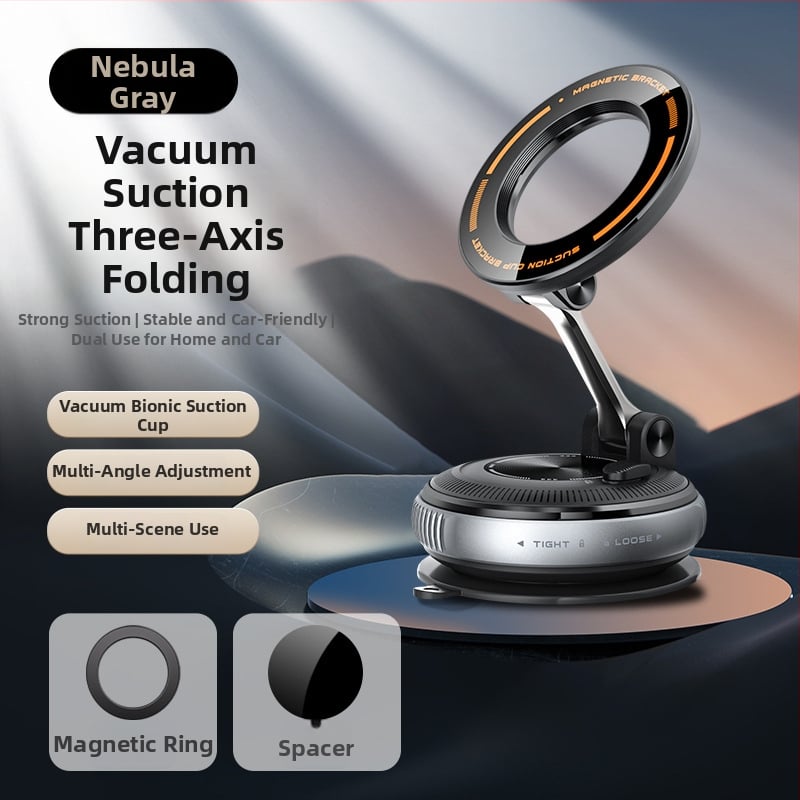 Държач за телефон за кола с вакуумна чашка, 360° въртене, универсален за предното стъкло (Монтаж: вакуумна чашка; Въртене: 360°; Повърхност: предно стъкло)