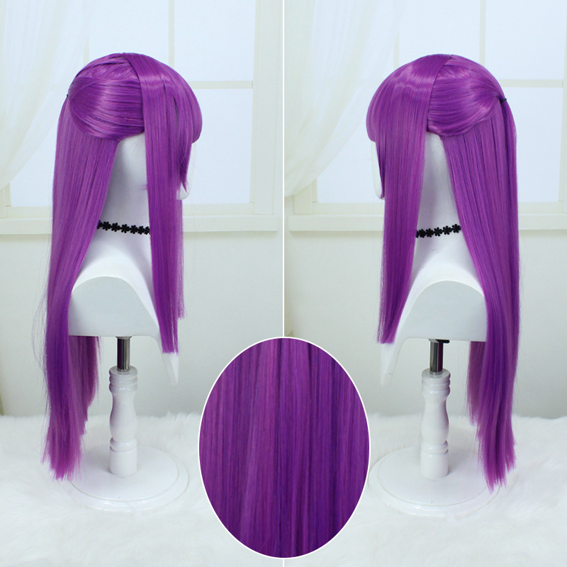 Perucă COS cu scalp realist, păr lung; material: sârmă rezistentă la temperaturi înalte; vopsire cu temperaturi înalte nu este recomandată; brand Bleaching