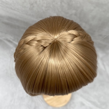 Lucy wig za Blythe lutku s bangs, dvobojna bob frizura, kratka kosa