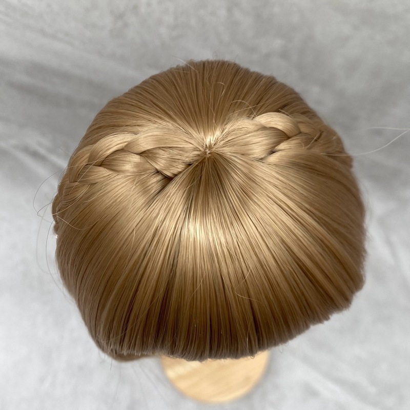 Lucy wig za Blythe lutku s bangs, dvobojna bob frizura, kratka kosa
