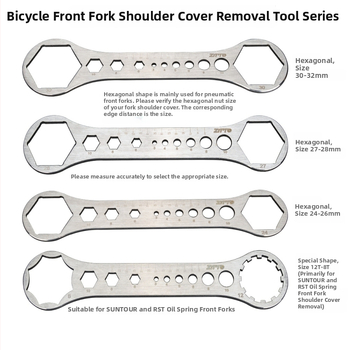 ZTTO MTB kerékpár első villás légkürt csavarjának leszereléséhez használt kulcs — Rozsdamentes acél; Termékkategória: Kulcs; Feldolgozás testreszabása: Igen; Márka: ZTTO; Licencelt magán címke: Igen; Kompatibilis SunTour, RST