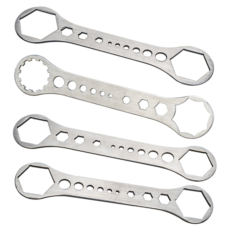 ZTTO MTB kerékpár első villás légkürt csavarjának leszereléséhez használt kulcs — Rozsdamentes acél; Termékkategória: Kulcs; Feldolgozás testreszabása: Igen; Márka: ZTTO; Licencelt magán címke: Igen; Kompatibilis SunTour, RST