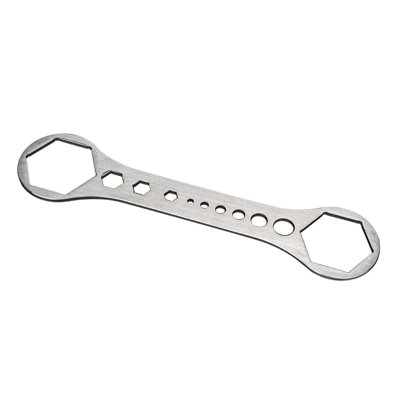 ZTTO MTB kerékpár első villás légkürt csavarjának leszereléséhez használt kulcs — Rozsdamentes acél; Termékkategória: Kulcs; Feldolgozás testreszabása: Igen; Márka: ZTTO; Licencelt magán címke: Igen; Kompatibilis SunTour, RST