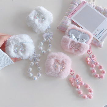 AirPods Pro 2 védőtok plüss masnival – TPU, injekciós formázás, karikatúra dizájn, kompatibilis AirPods Pro 2