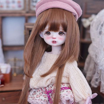 Set perika za lutke - otporan na visoke temperature, duga kosa, promjena frizure, bez bojenja ili peglanja