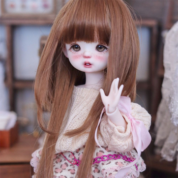 Set perika za lutke - otporan na visoke temperature, duga kosa, promjena frizure, bez bojenja ili peglanja