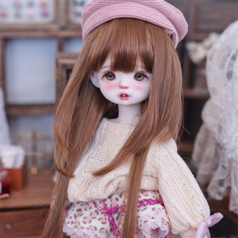 Set perika za lutke - otporan na visoke temperature, duga kosa, promjena frizure, bez bojenja ili peglanja