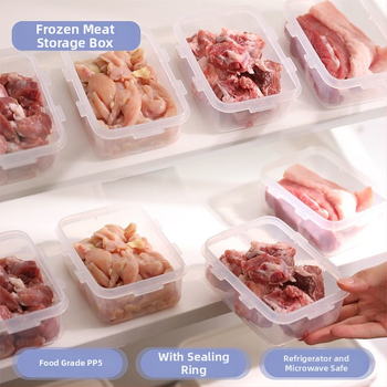 Kutija za zamrzavanje mesa od PP, prehrambena, s poklopcem za zatvaranje, za skladištenje luka, đumbira i češnjaka