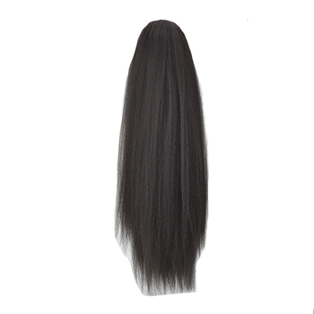 Ponytail s vrpcom, vlakna otporna na toplinu, kinky straight tekstura, pahuljast volumen, dlačice u snopovima