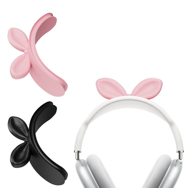 AirPods Max zaštitni poklopac za traku — silikon, mekano kućište s crtić dizajnom zeca, toplinski prijenos tisk, kompatibilan s Apple
