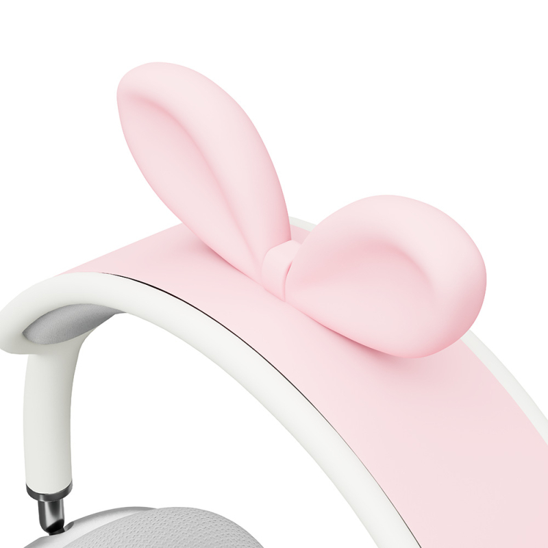 AirPods Max zaštitni poklopac za traku — silikon, mekano kućište s crtić dizajnom zeca, toplinski prijenos tisk, kompatibilan s Apple