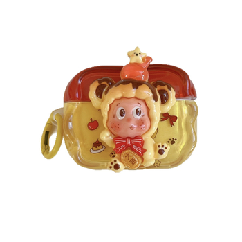 Weixin TPU AirPods Pro tok 3D csillag alakú domborított dizájn, teljes lefedettség, hordozható, Apple-kompatibilis