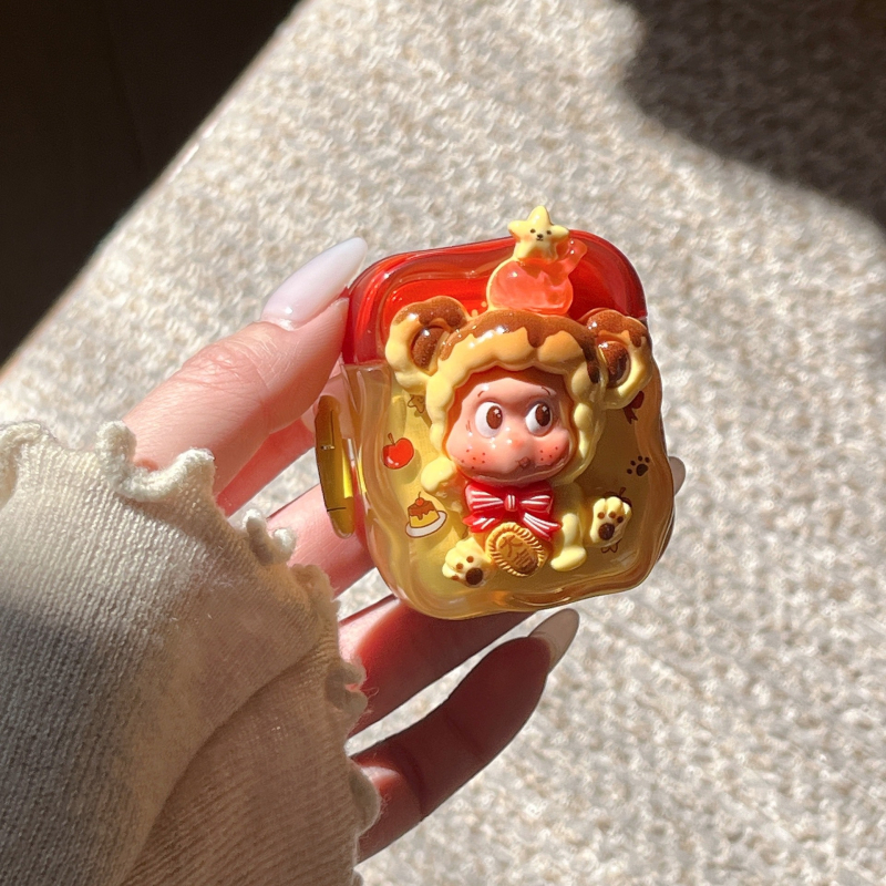 Weixin TPU AirPods Pro tok 3D csillag alakú domborított dizájn, teljes lefedettség, hordozható, Apple-kompatibilis