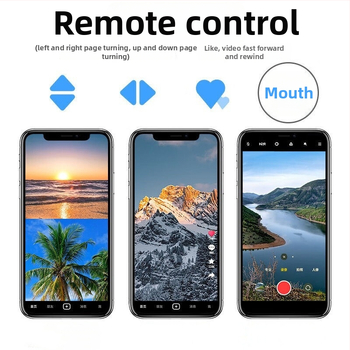 Prenosné Bluetooth selfie diaľkové ovládanie pre smartfóny – spúšť, otáčanie videí, bezdrôtové ovládanie