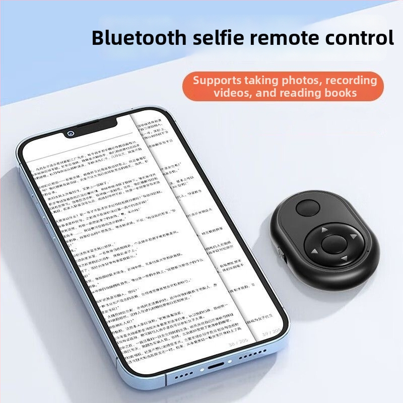 Prenosné Bluetooth selfie diaľkové ovládanie pre smartfóny – spúšť, otáčanie videí, bezdrôtové ovládanie