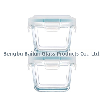 Μονωμένο κουτί φαγητού από πυρίμαχο γυαλί μποροσίλι – Ασφαλές για φούρνο μικροκυμάτων, Χωρητικότητα 301–500 ml, Καρτούν σχέδιο, Μονοστρωματικό