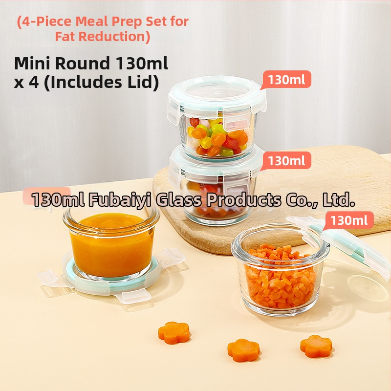 Μονωμένο κουτί φαγητού από πυρίμαχο γυαλί μποροσίλι – Ασφαλές για φούρνο μικροκυμάτων, Χωρητικότητα 301–500 ml, Καρτούν σχέδιο, Μονοστρωματικό