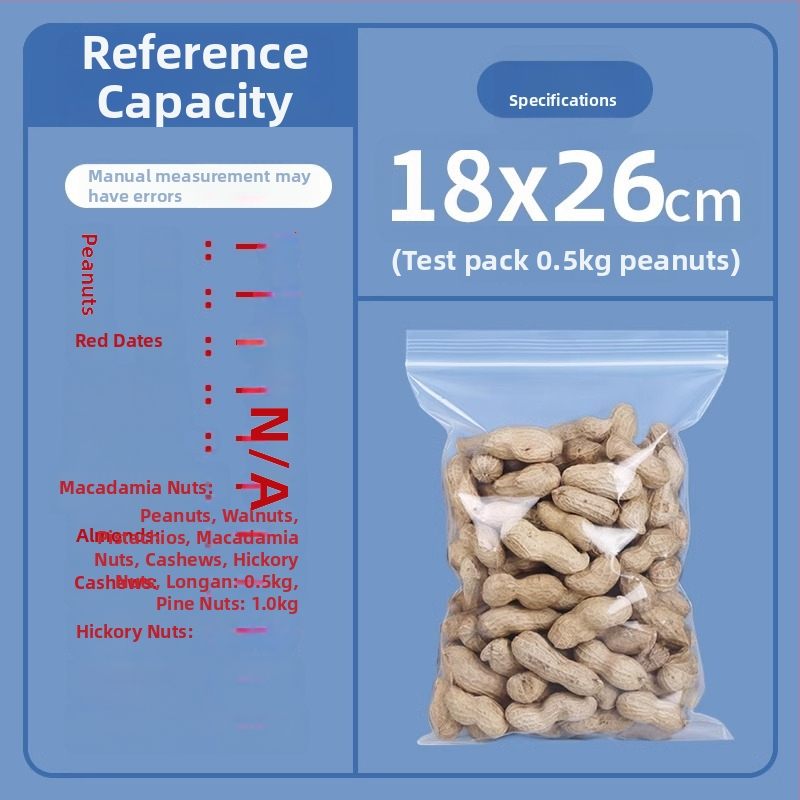 Torba za pakiranje hrane, PE materijal; namijenjena pakiranju hrane i sušenog voća