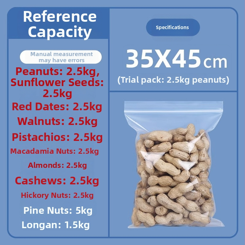Torba za pakiranje hrane, PE materijal; namijenjena pakiranju hrane i sušenog voća