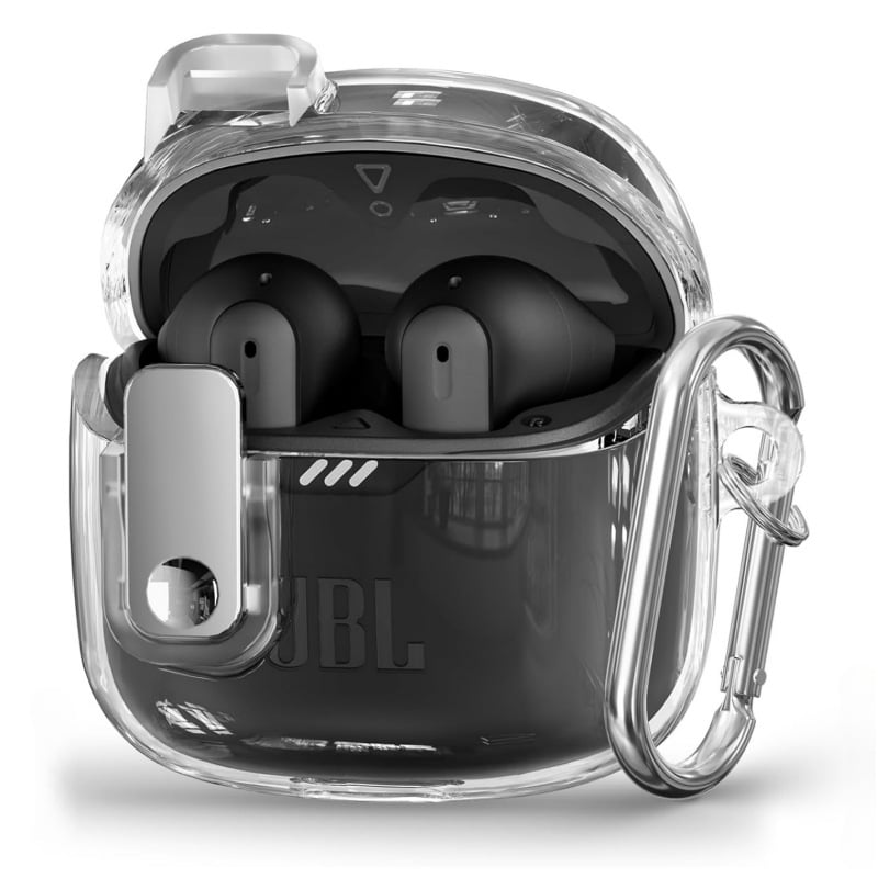 Калъф за JBL Tune Flex2 безжични слушалки, TPU прозрачен мек корпус, преносим, инжекционно формован, съвместим с модел 7483646