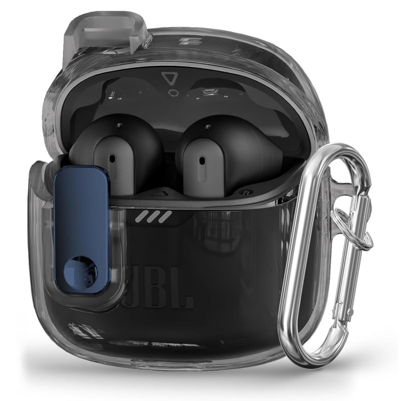 Калъф за JBL Tune Flex2 безжични слушалки, TPU прозрачен мек корпус, преносим, инжекционно формован, съвместим с модел 7483646