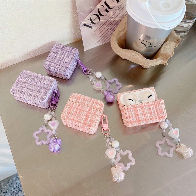 TPU-ból készült védőtok texturált felülettel AirPods Pro 2-höz, univerzális kompatibilitás, testreszabható