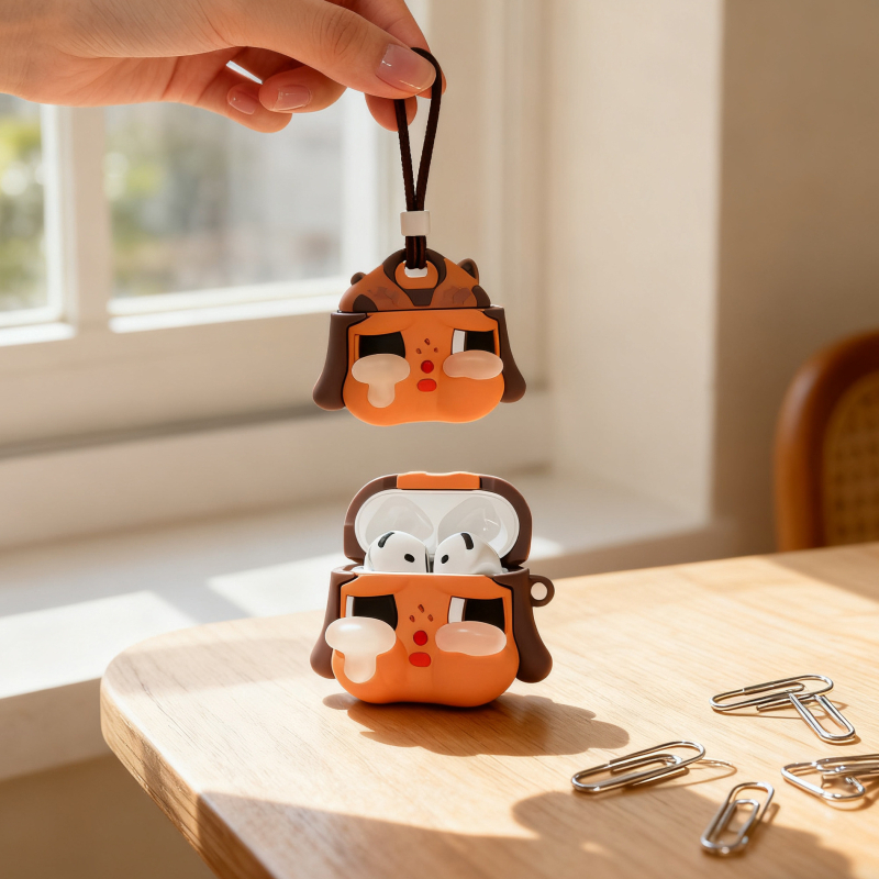 AirPods 4. generációhoz és AirPods Pro 2-höz védőtok – Cartoon Ins stílus, puha héj, hordozható, injekciós öntés