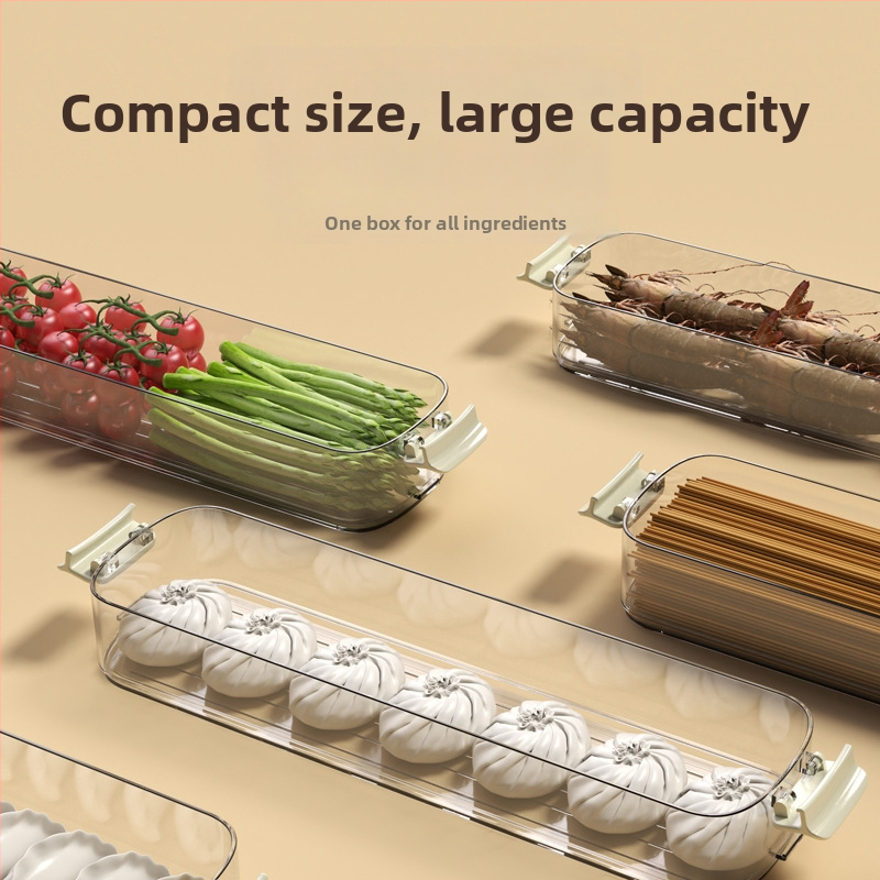 Кутия за съхранение на кнедли, многослойна, от хранително-пластмасов материал, с уплътнение, преносима