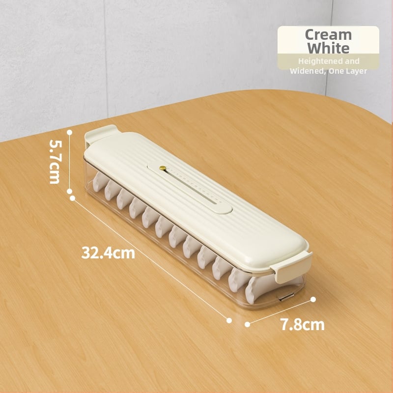 Кутия за съхранение на кнедли, многослойна, от хранително-пластмасов материал, с уплътнение, преносима