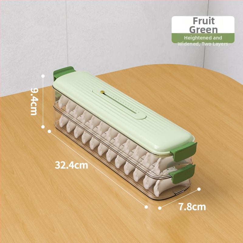 Кутия за съхранение на кнедли, многослойна, от хранително-пластмасов материал, с уплътнение, преносима