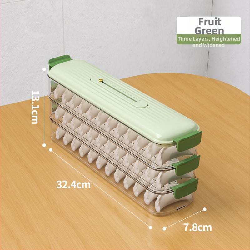 Кутия за съхранение на кнедли, многослойна, от хранително-пластмасов материал, с уплътнение, преносима