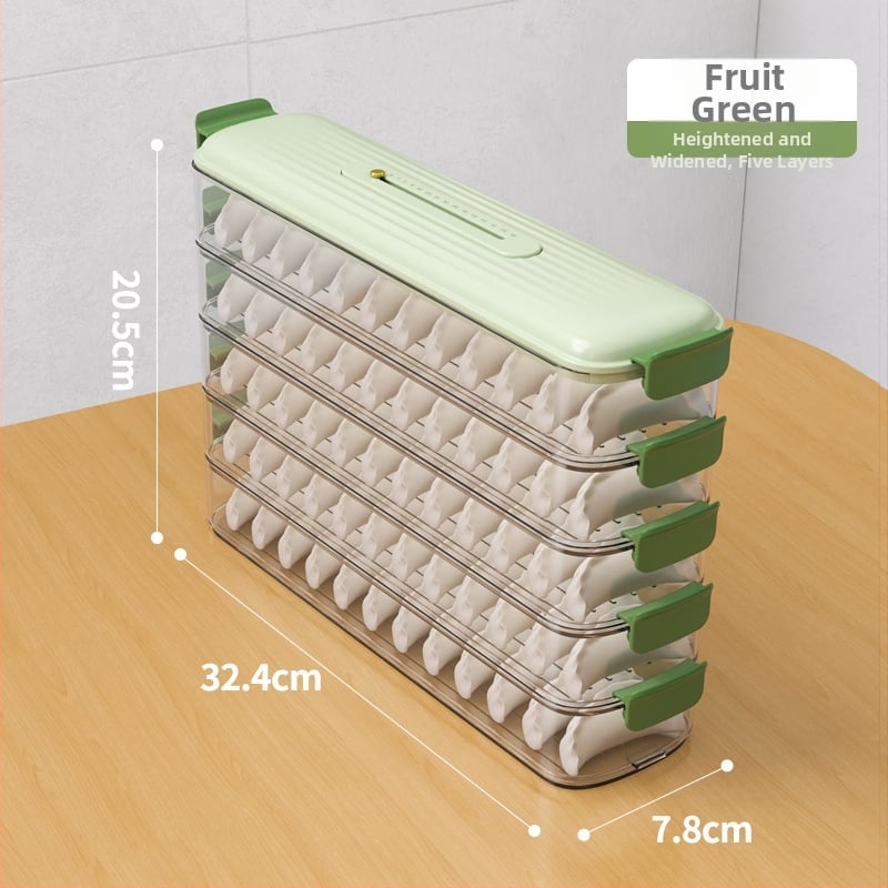 Кутия за съхранение на кнедли, многослойна, от хранително-пластмасов материал, с уплътнение, преносима