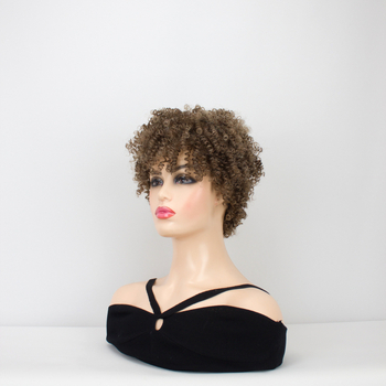 Hangyu Technology paróka – afrikai göndör haj spirál permellel, magas hőmérsékletű rostból, modell 3068B, hővel festhető