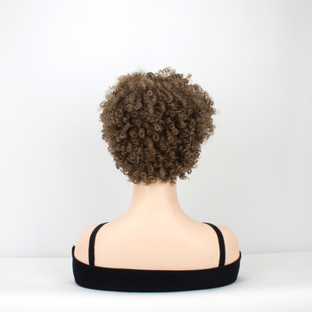 Hangyu Technology paróka – afrikai göndör haj spirál permellel, magas hőmérsékletű rostból, modell 3068B, hővel festhető