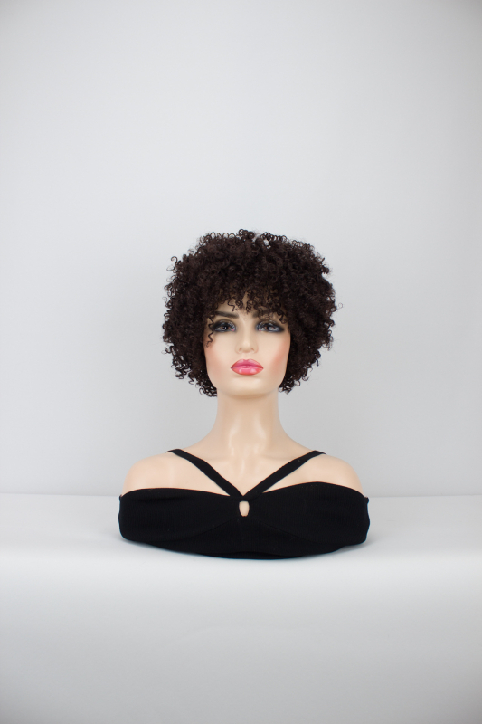 Hangyu Technology paróka – afrikai göndör haj spirál permellel, magas hőmérsékletű rostból, modell 3068B, hővel festhető