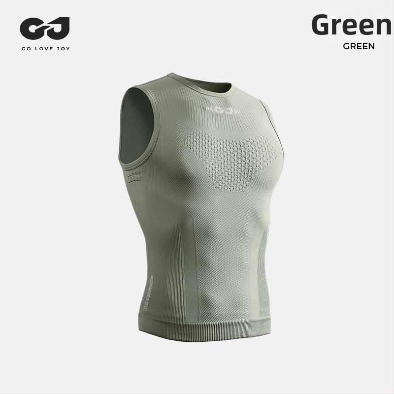 Ανδρικό κοντομάνικο fitness τοπάκι χωρίς ραφές, διαπνέον, γρήγορο στέγνωμα, απομάκρυνση υγρασίας, ελαφριά συμπίεση