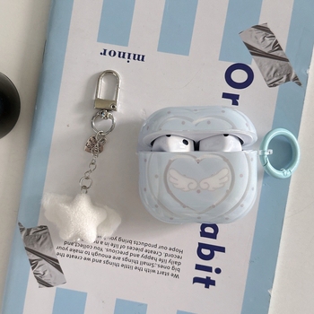 AirPods 4. generáció védőtok, PC anyag, puha külső, lenyomat kivitel, testreszabható, Apple kompatibilis