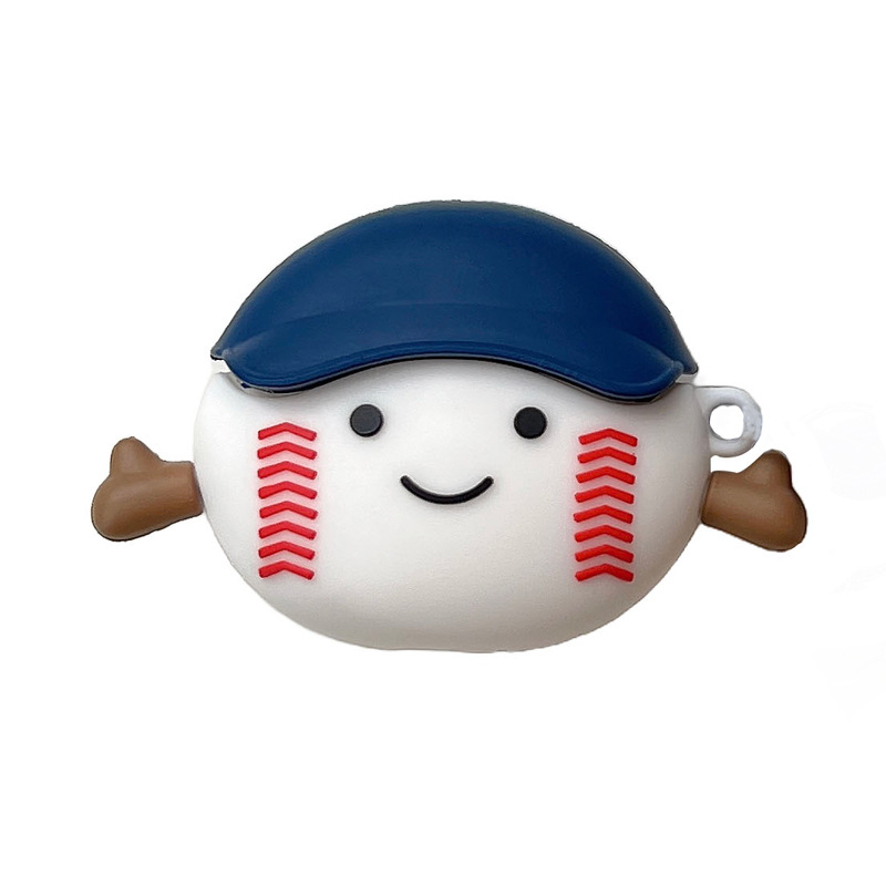 TPU védőtok Huawei FreeBuds 5i/6i és FreeBuds 4e/7i Baseball Clip – matt felület, kézzel készített, rajzfilm-stílus