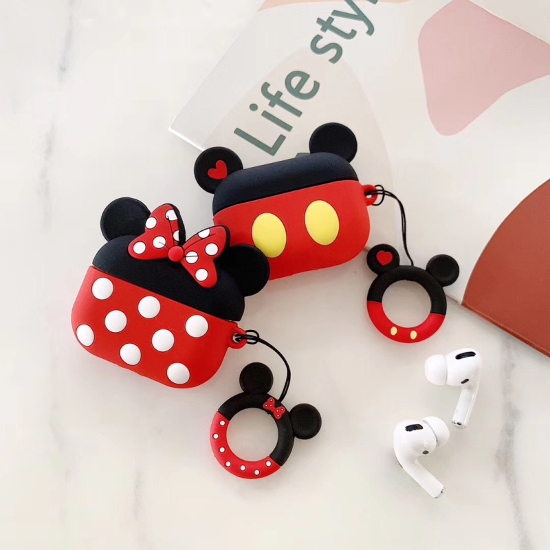 AirPods Pro silikon torbica s Minnie/Mickey dizajnom — mekano kućište, injekcijsko lijevanje, kompatibilan s Apple